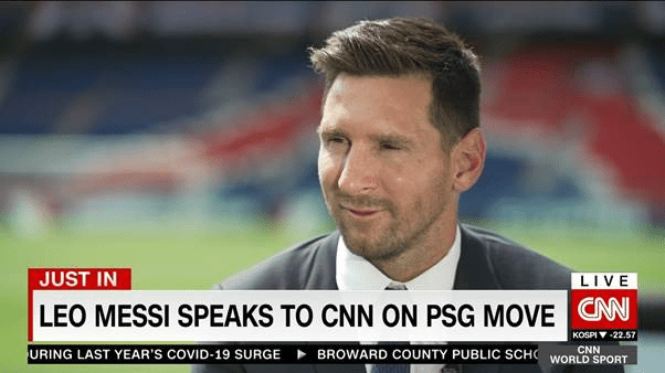 Lionel Messi habla con CNN sobre su cambio al Paris Saint-Germain