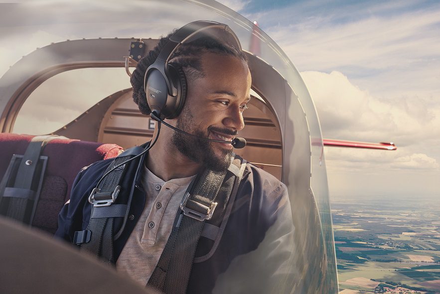 Bose A30 Aviation Headset, Auriculares De Pilotaje Con Cancelación