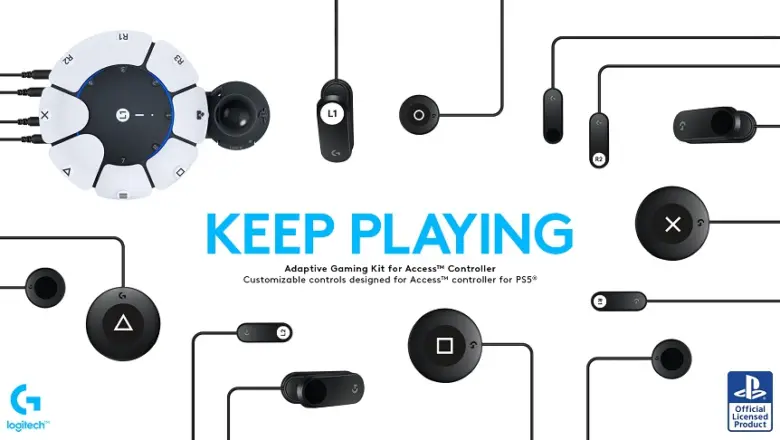 Logitech G presenta el kit de juego adaptable para el controlador Access para PS5