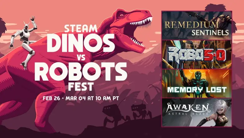 ESDigital Games anuncia los títulos que aparecerán en Steam Dinos vs Robots Fest