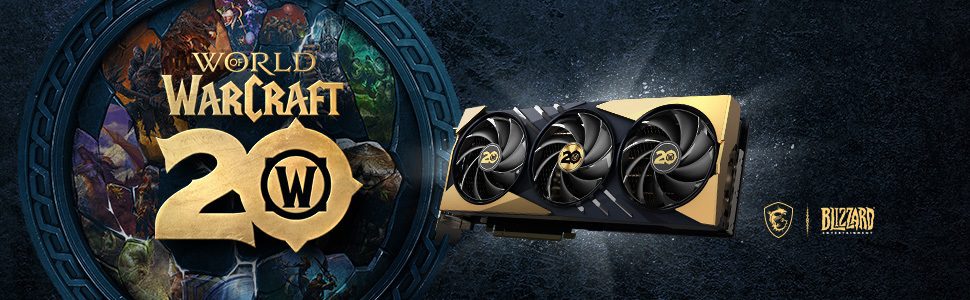 MSI y Blizzard celebran 20 años de World of Warcraft con la tarjeta gráfica GeForce 4070 SUPER GAMING SLIM de edición limitada
