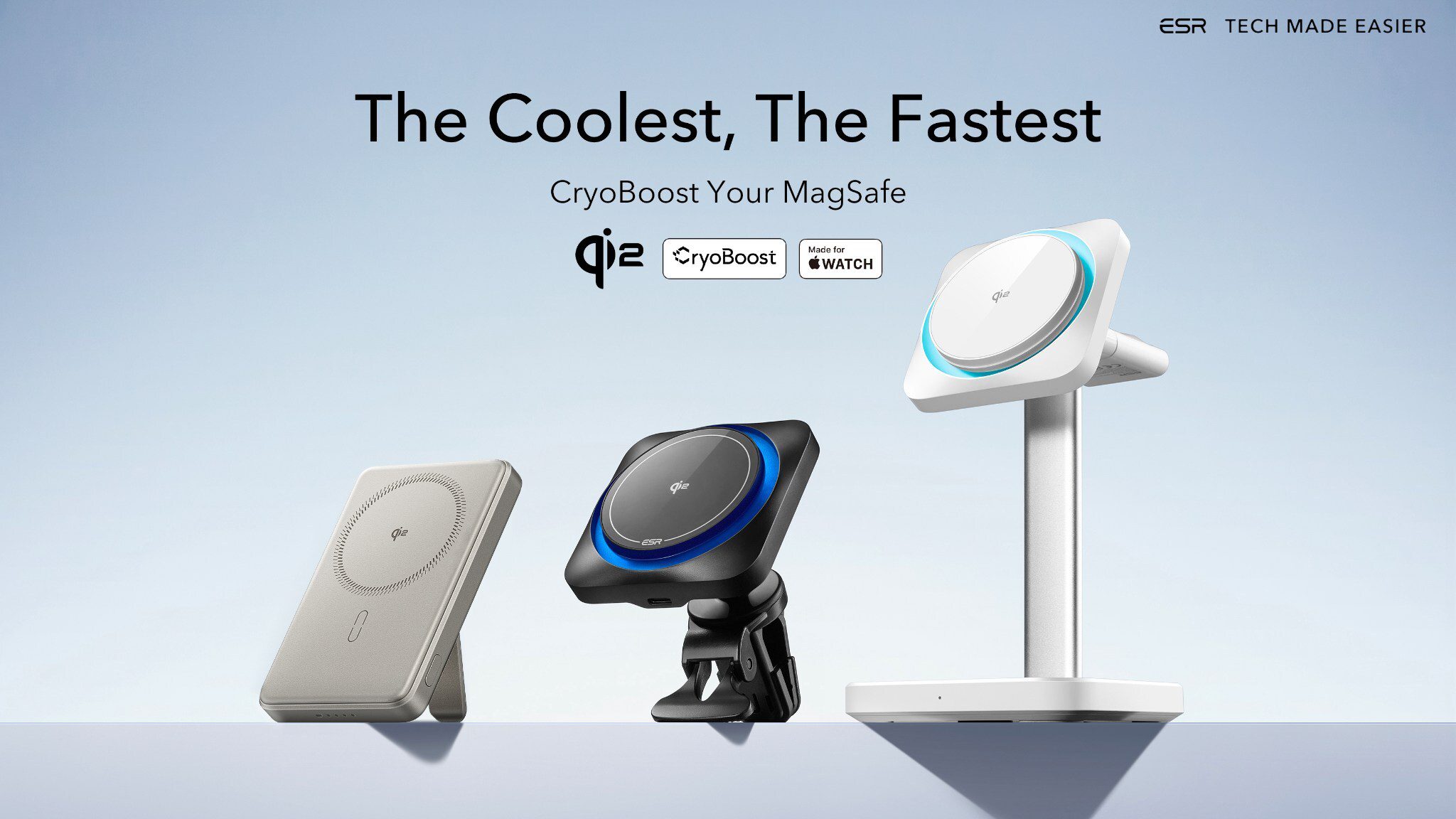 ESR lanza su última línea de cargadores Qi2 con tecnología MagSafe y CryoBoost™ de segunda generación en IFA 2024