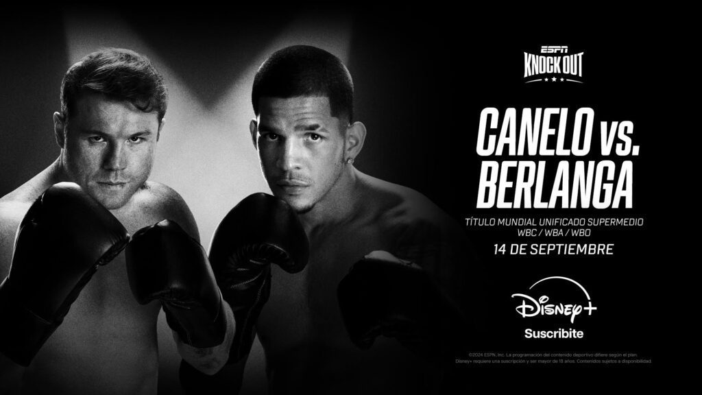 El gran combate Canelo-Berlanga en vivo por ESPN y Disney+