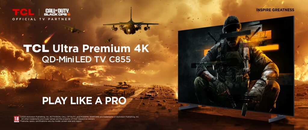 TCL fue nombrado socio oficial de TV y barra de sonido para el videojuego Call of Duty: Black Ops 6