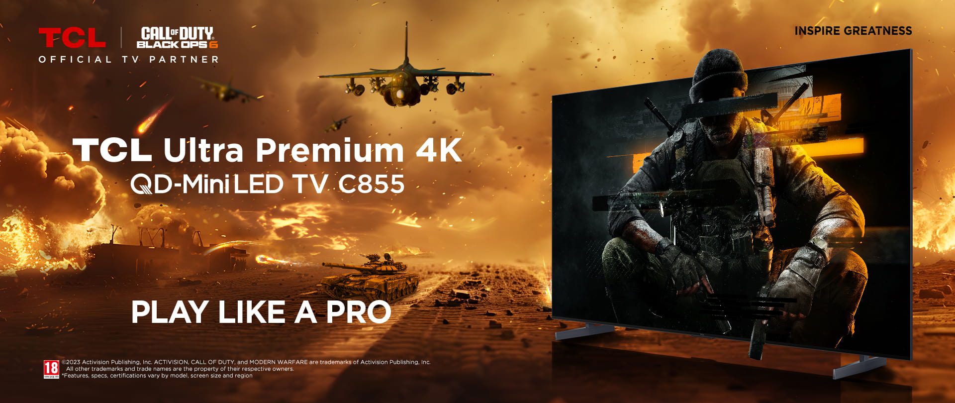 TCL fue nombrado socio oficial de TV y barra de sonido para el videojuego Call of Duty: Black Ops 6