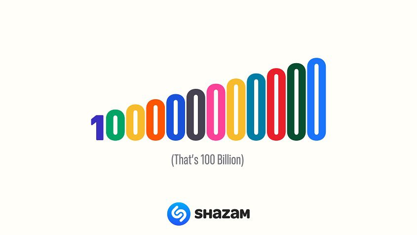 Shazam alcanza los 100 mil millones de reconocimientos de canciones