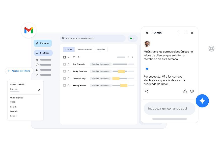 Google Workspace anuncia la integración de Gemini en español en Drive, Gmail, Docs y Hojas de Cálculo