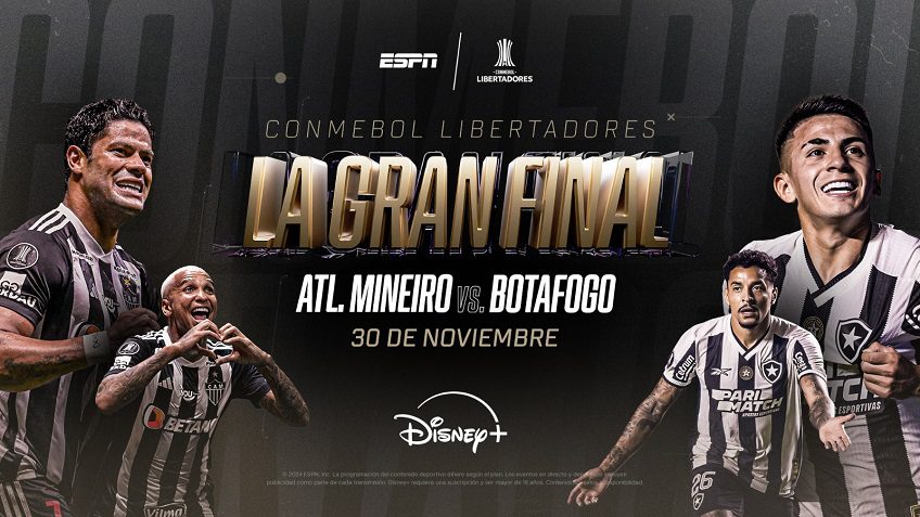 ESPN trae a DISNEY+ la final entre Atlético Mineiro y Botafogo en la CONMEBOL Libertadores