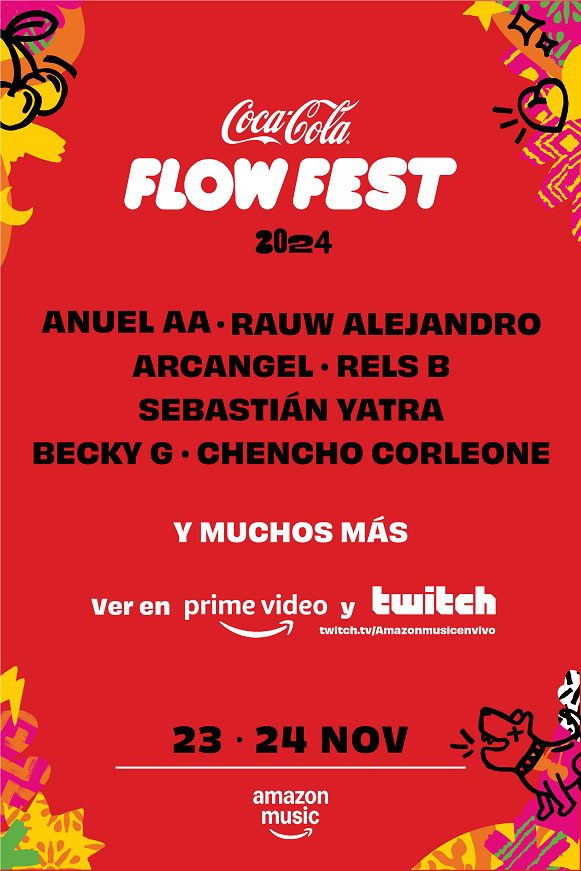 Amazon Music anuncia los artistas para el livestream exclusivo del Coca-Cola Flow Fest