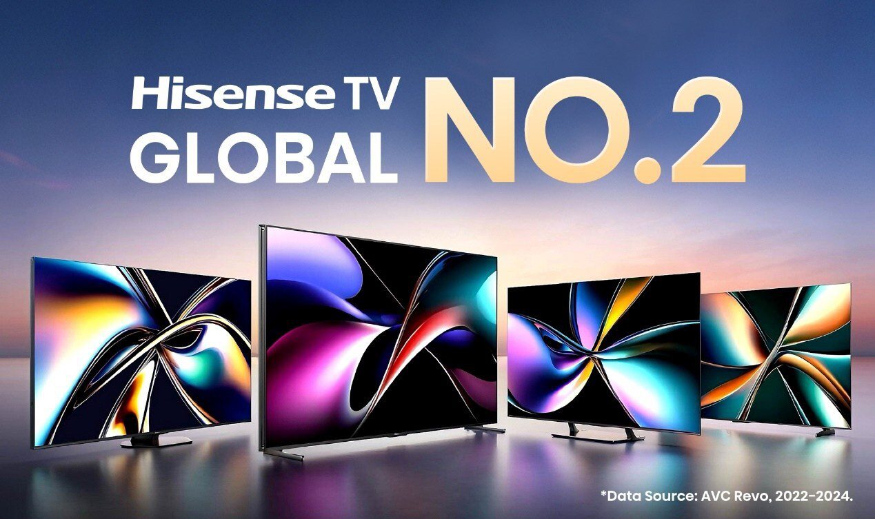 Hisense mantiene los primeros puestos a nivel mundial durante tres años consecutivos en el mercado de TV