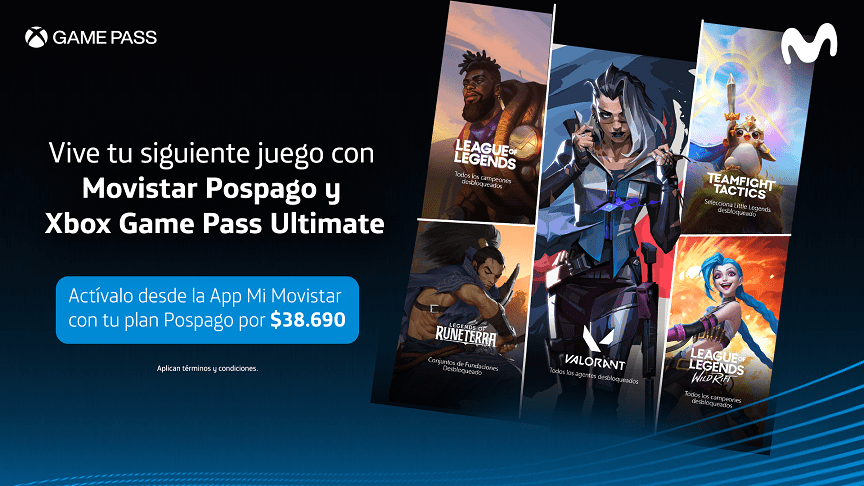 Clientes de Movistar disfrutarán de la licencia de X-Box Game Pass Ultimate