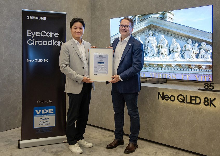 Los televisores Samsung Neo QLED y Lifestyle reciben la certificación 'EyeCare Circadian' de VDE