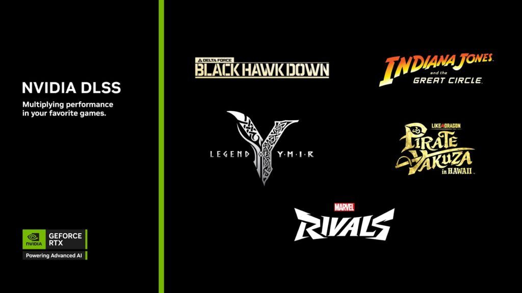 NVIDIA anuncia la llegada de DLSS 4 con Multi Frame Generation en Marvel Rivals y otros cinco juegos
