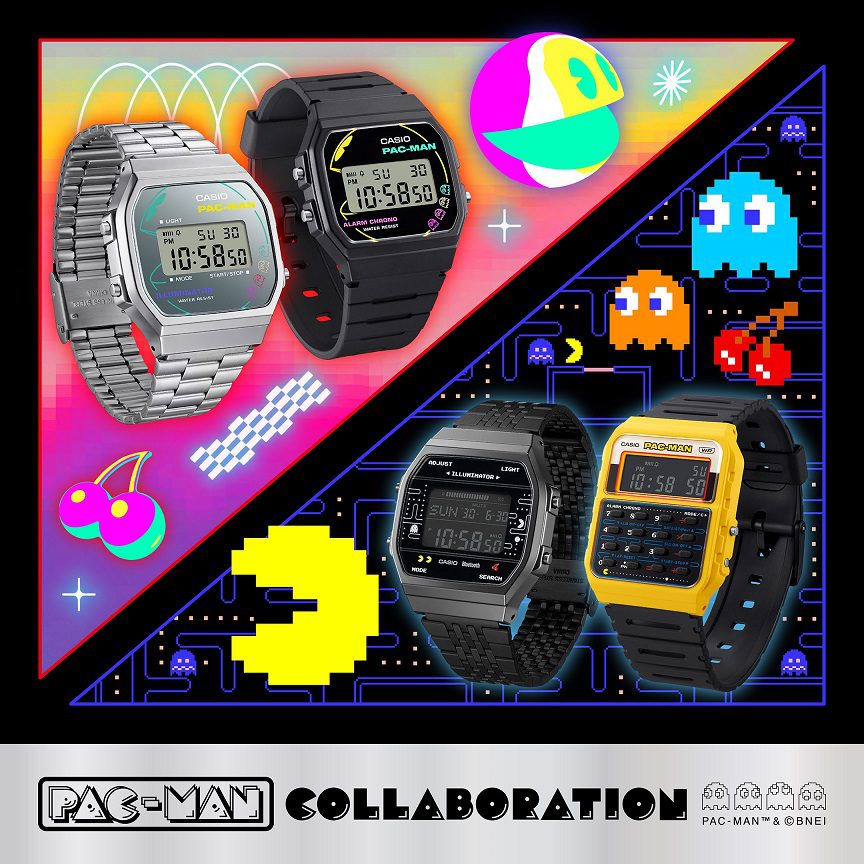 Casio lanza relojes en colaboración con PAC-MAN