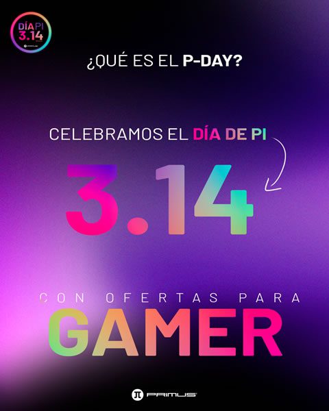 PRIMUS celebra el Día Pi (π) con descuentos para gamers durante todo marzo