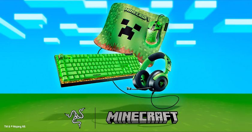 Razer lanza colección de periféricos temáticos de Minecraft