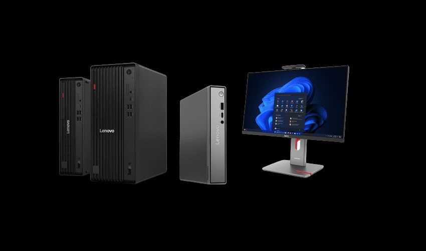 Lenovo presenta una nueva generación de computadoras de escritorio y monitores con IA, diseñados para maximizar la productividad y la multitarea.
