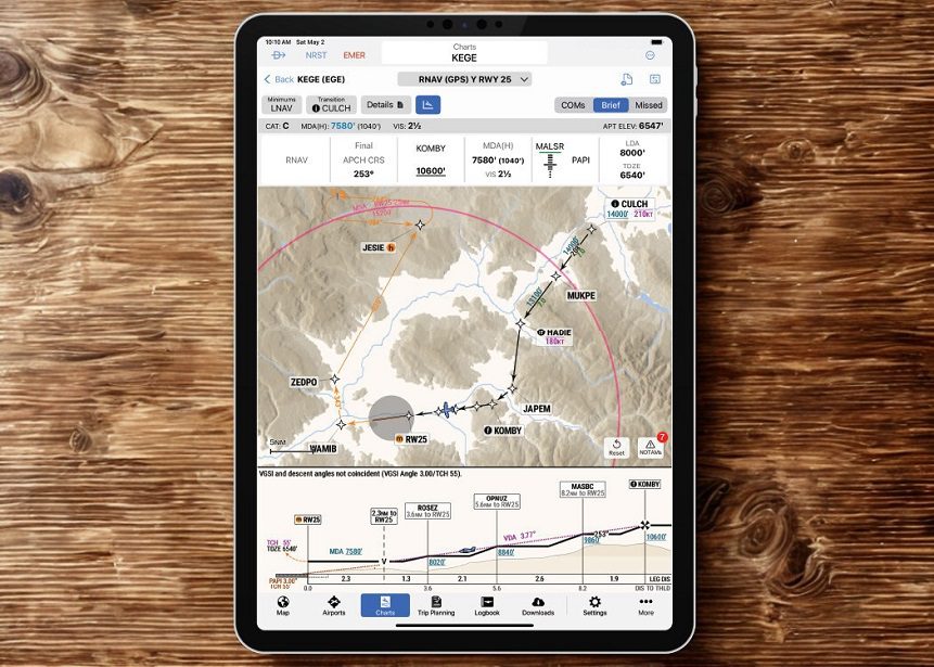 Garmin revoluciona la cartografía de aviación con SmartCharts