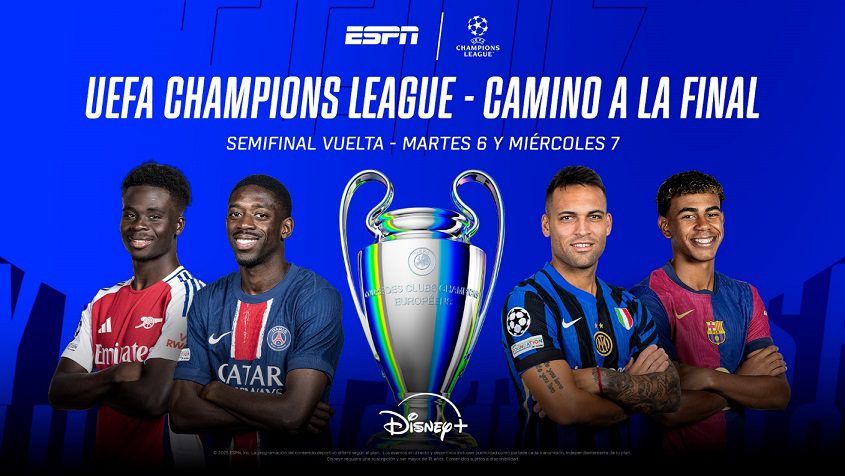 ESPN trae a DISNEY+ trae la definición de las semifinales de la UEFA Champions League