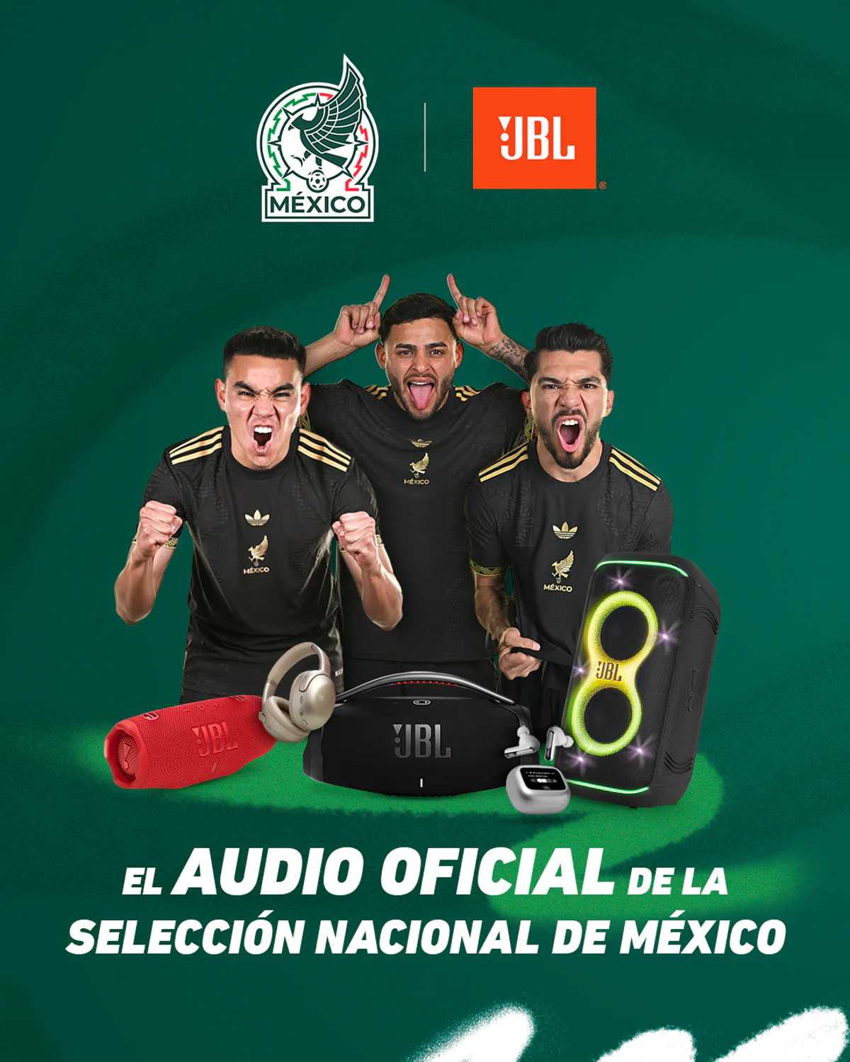 JBL es el nuevo Audio Oficial de la Selección Nacional de México rumbo al 2026 