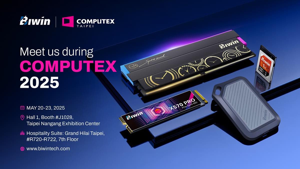 Biwin en Computex 2025: innovación en almacenamiento y memoria de alto rendimiento