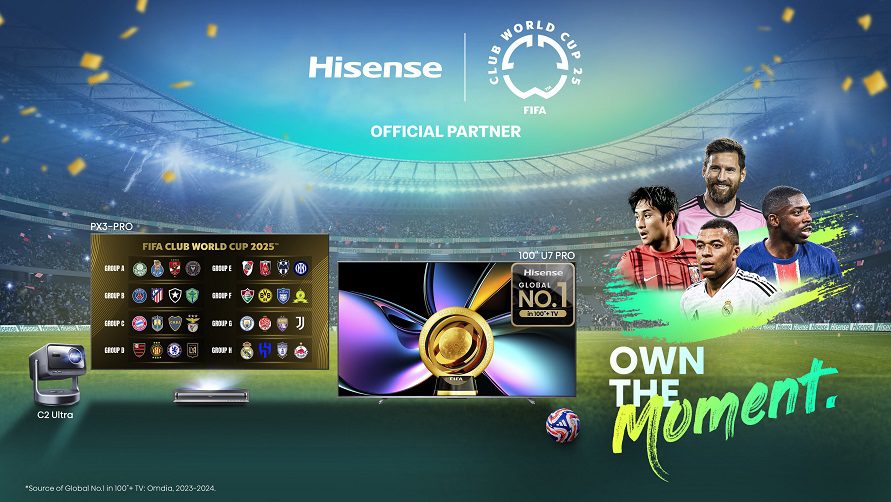 Hisense brilla con sus televisores y proyectores durante la Copa Mundial de Clubes de la FIFA 2025