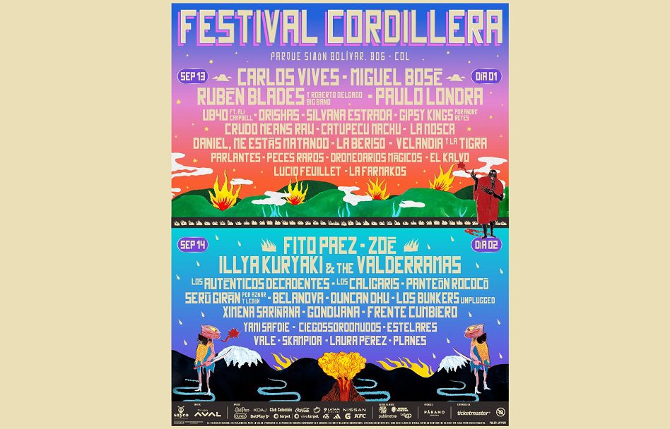 ¡Festival Cordillera revela su cartel por días!
