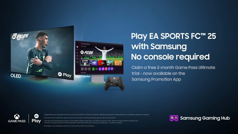 Samsung se asocia con Electronic Arts y Xbox para llevar EA SPORTS FC 25 a Samsung Gaming Hub