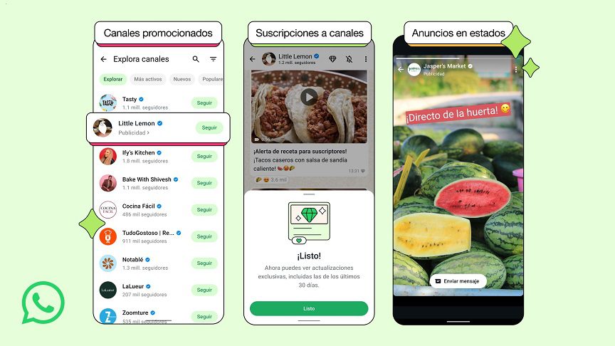 WhatsApp introduce nuevas funciones para descubrir canales y empresas