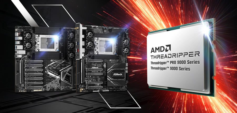 Los motherboards ASRock para workstations ya soportan los procesadores AMD Ryzen Threadripper Serie 9000