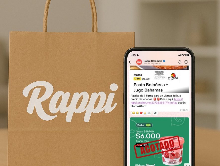 Rappi lanza canal de WhatsApp con ofertas diarias de hasta 80 % de descuento