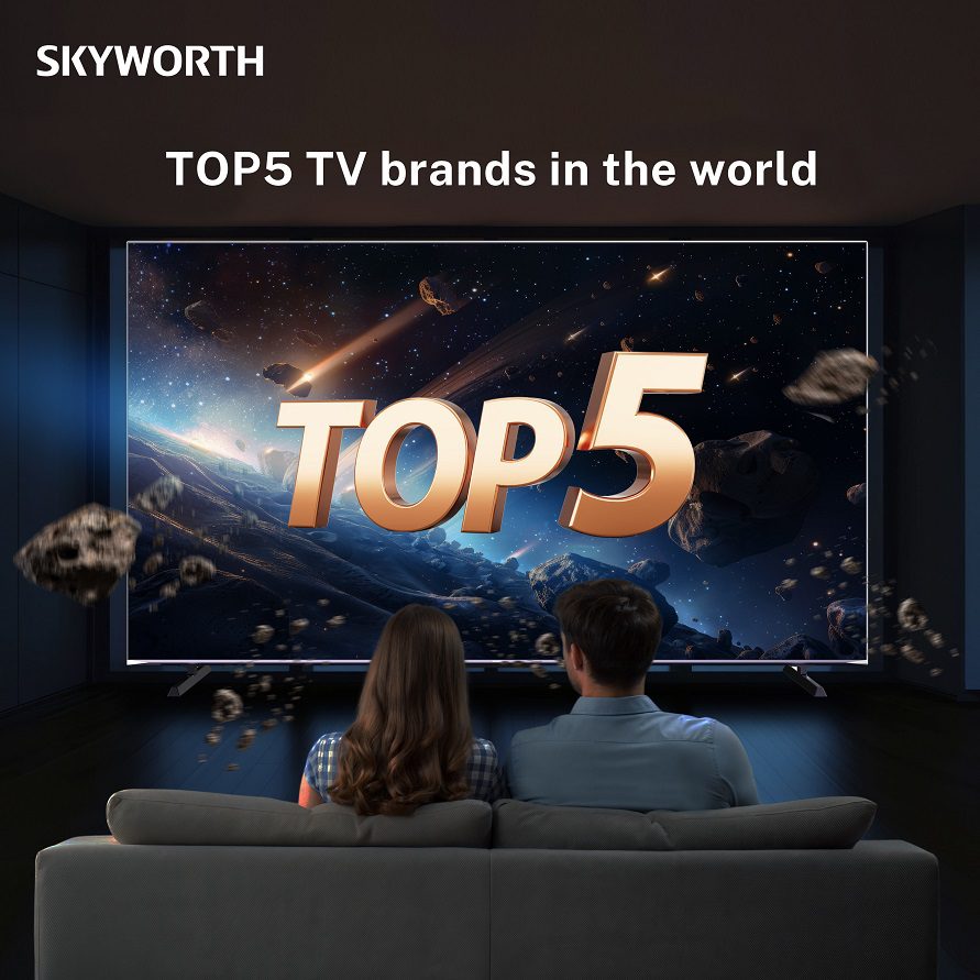 SKYWORTH se sitúa entre las 5 principales marcas de televisores del mundo