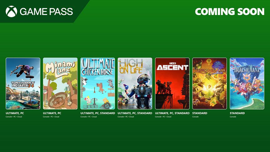 Próximamente en Game Pass: Tony Hawk’s Pro Skater 3 + 4, Minami Lane, Ultimate Chicken Horse y más