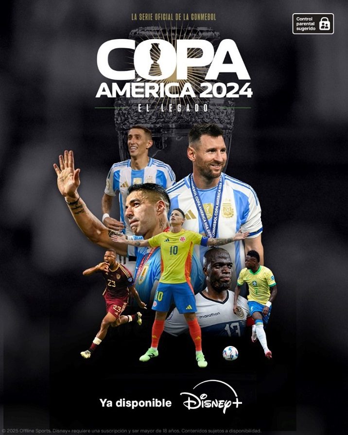 Ya está disponible en Disney+ la serie documental Copa América 2024: El Legado