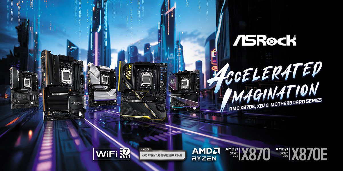 ASRock presenta nuevas placas base AMD X870/E
