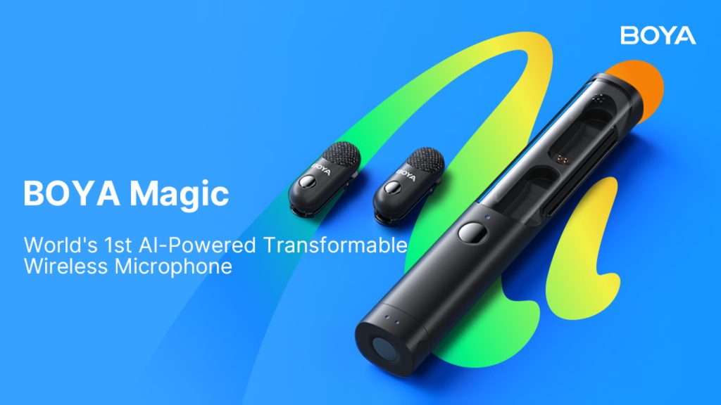BOYA lanza BOYA Magic: el primer micrófono inalámbrico transformable con IA del mundo