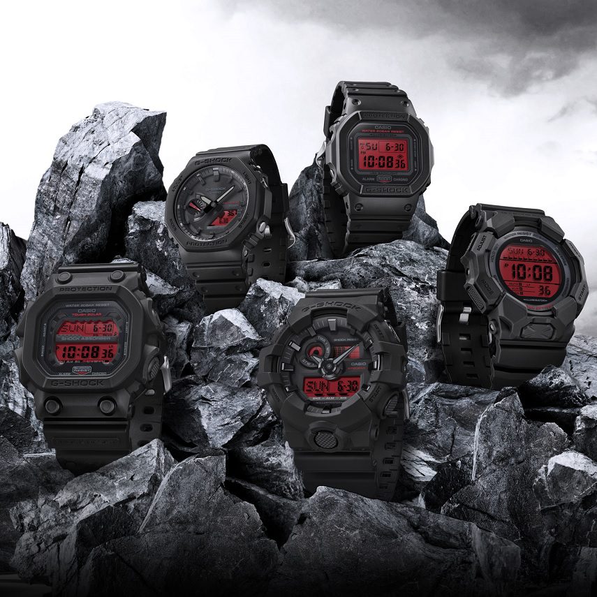 CASIO G‑SHOCK presenta en Argentina su nueva colección “Black & Bold Red”