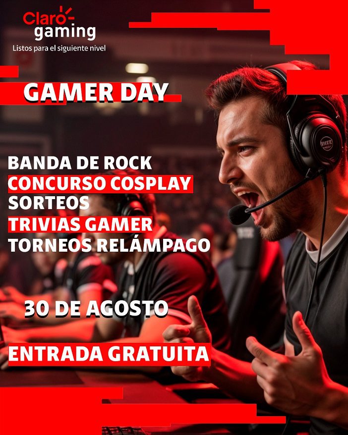 Claro Gaming realizará una jornada de competencias gratuitas para todas las edades