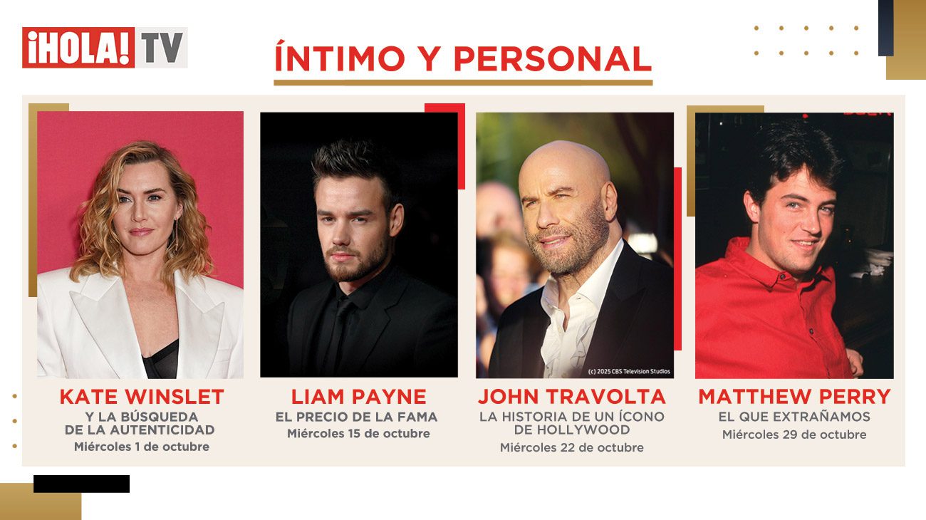 ‘Íntimo y Personal’ destaca a cuatro grandes del cine y la música este mes, en ¡HOLA! TV