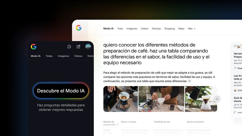 Google lanza el Modo IA en Hispanoamérica: búsqueda más inteligente, visual y personalizada