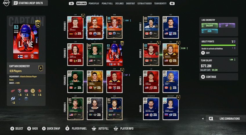 EA Sports NHL 26 trae grandes cambios a Hockey Ultimate Team