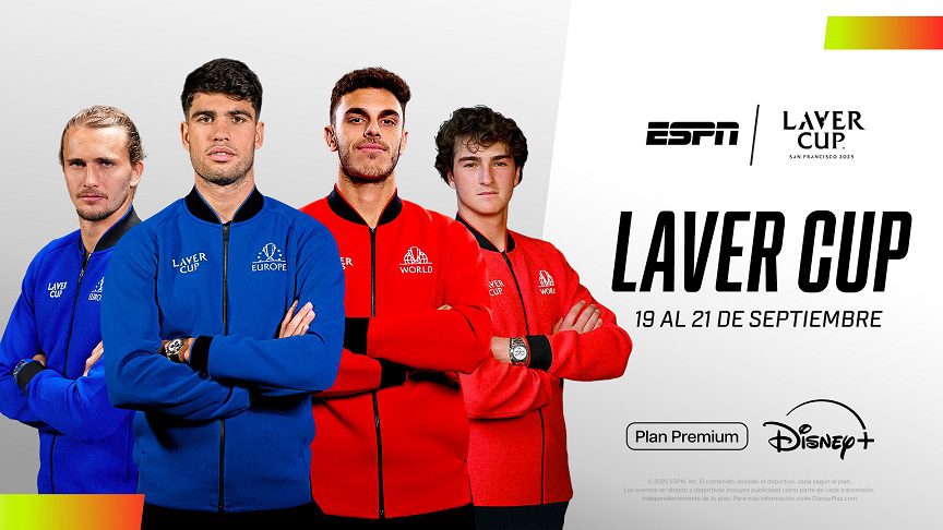 ESPN trae la Laver Cup: la elite del tenis en la gran cita Europa vs. Resto del Mundo