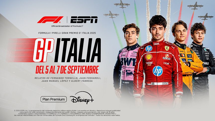 ESPN trae el GP de Italia en el templo de la velocidad