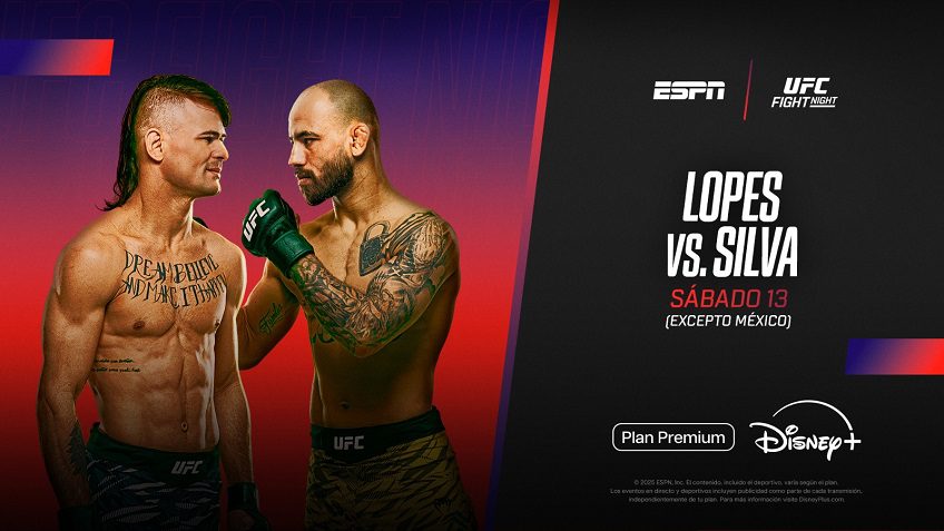 Llega a DISNEY+ la esperada Noche UFC con fuerte presencia latinoamericana