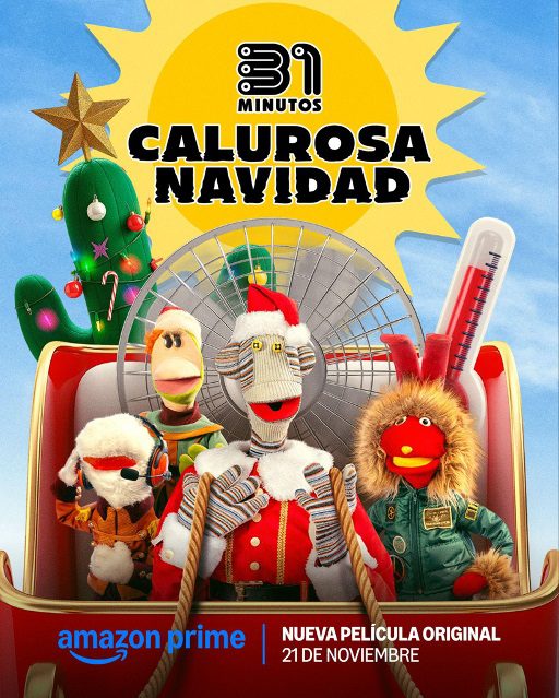 Tras su éxito en el Tiny Desk, 31 Minutos: Calurosa Navidad llega a Prime Video el 21 de noviembre