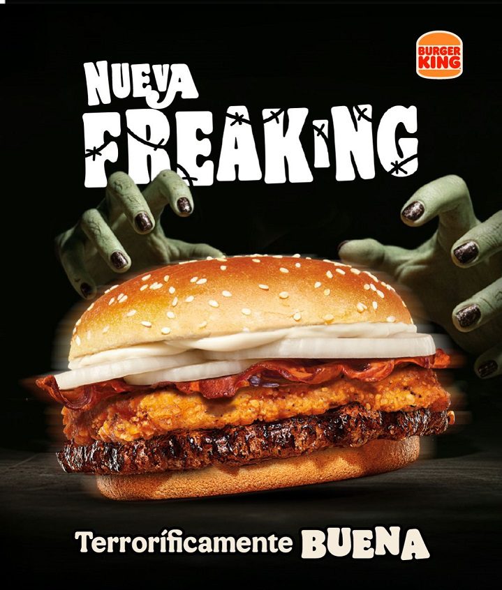 Una hamburguesa con tres proteínas: la nueva propuesta de Burger King para Halloween