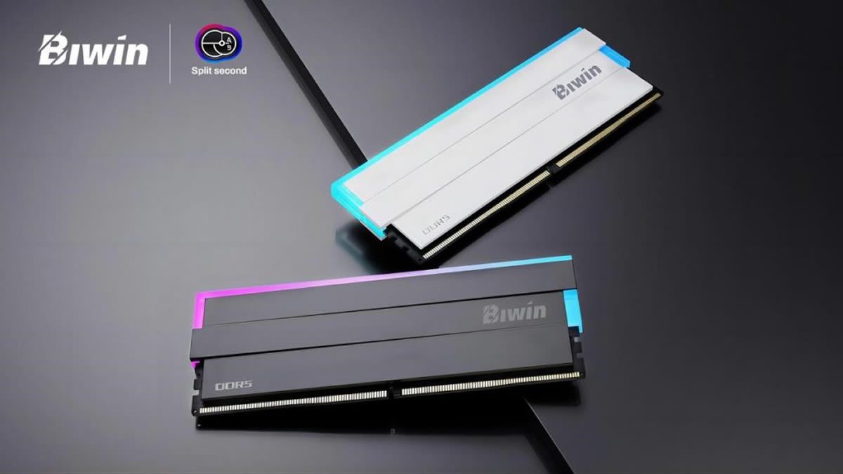Biwin lanzó la memoria DW100 RGB DDR5 OC CUDIMM con velocidad de hasta 9200 MT/s