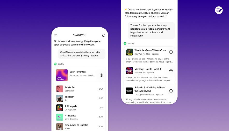 Tus indicaciones, las selecciones personalizadas de Spotify: Presentamos Spotify en ChatGPT