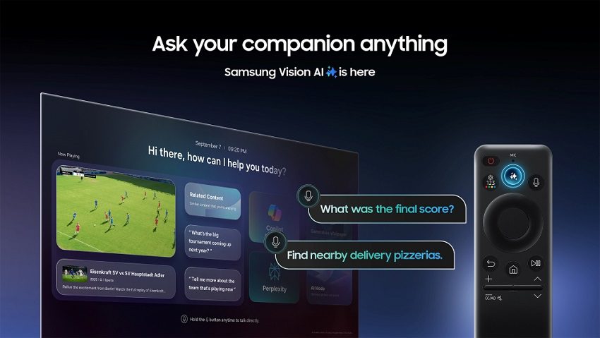 Samsung Vision AI Companion: así funciona la IA con Copilot y Perplexity en los televisores 2025