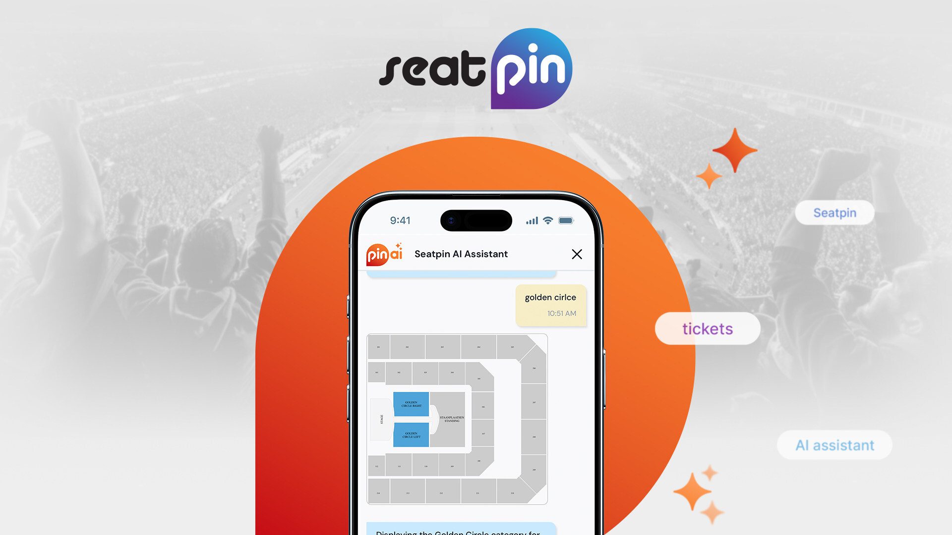 Seatpin PinAI: El primer asistente inteligente de entradas para eventos impulsado por IA en el mundo 